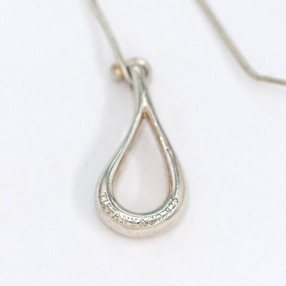 Tiffany & Co. Open TearDrop Earrings Silver 925 Peretti Auth w/Bag #1358 - Picture 6 of 6